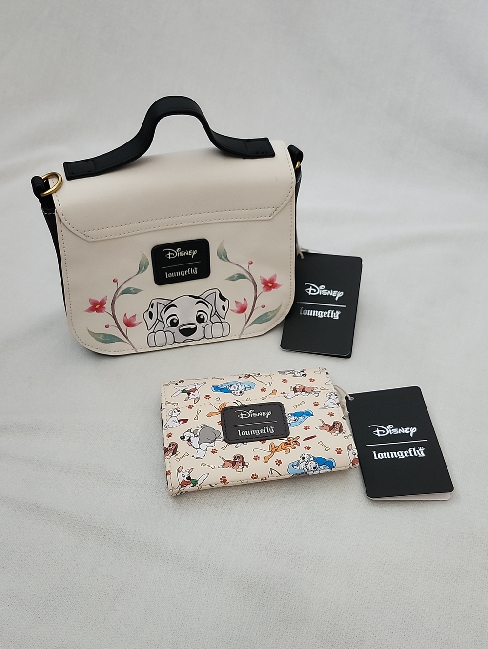 Loungefly " Disney Dogs " Crossbody & Wallet Set